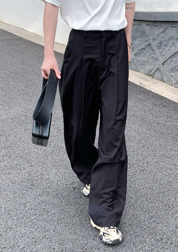 Wide Tuck Slacks