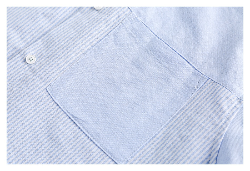 Ocean Breeze Stripe Panel Shirt