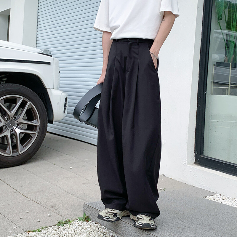 Wide Tuck Slacks