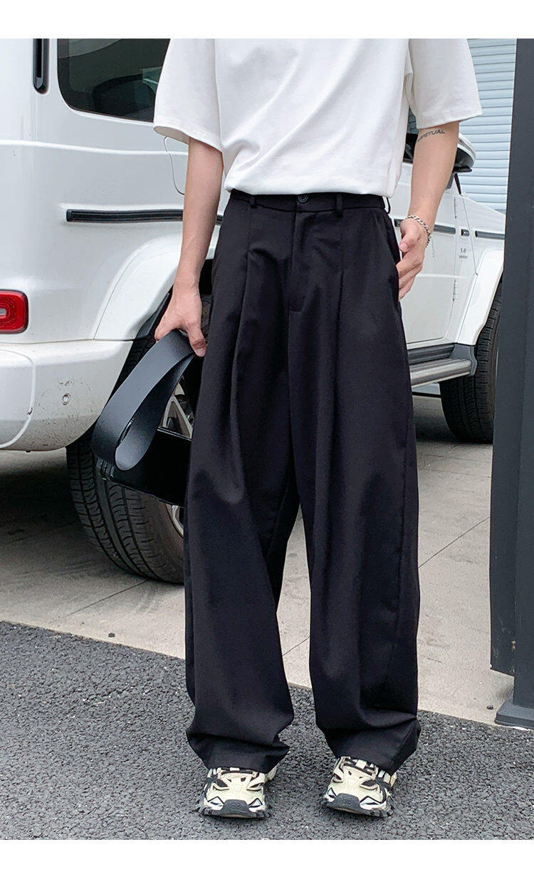 Wide Tuck Slacks