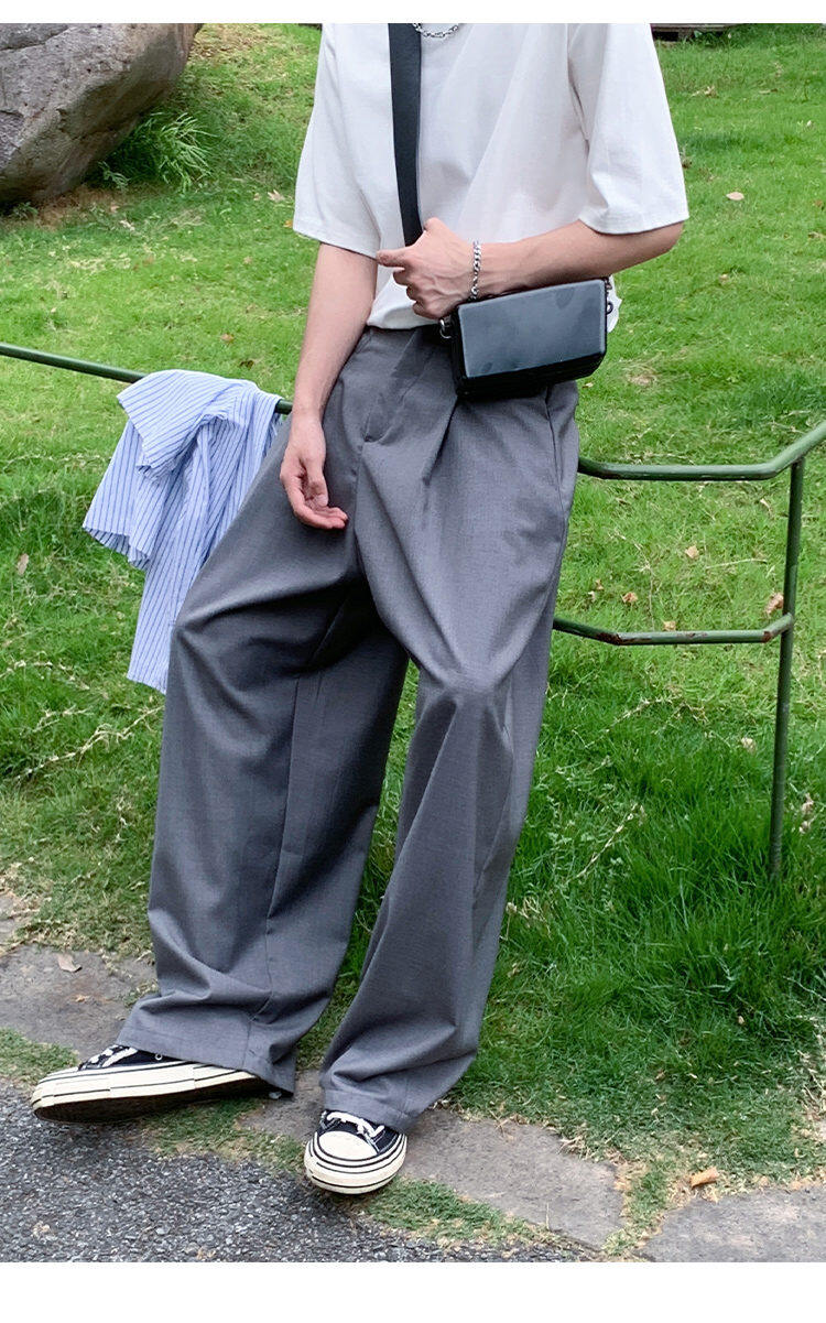 Wide Tuck Slacks