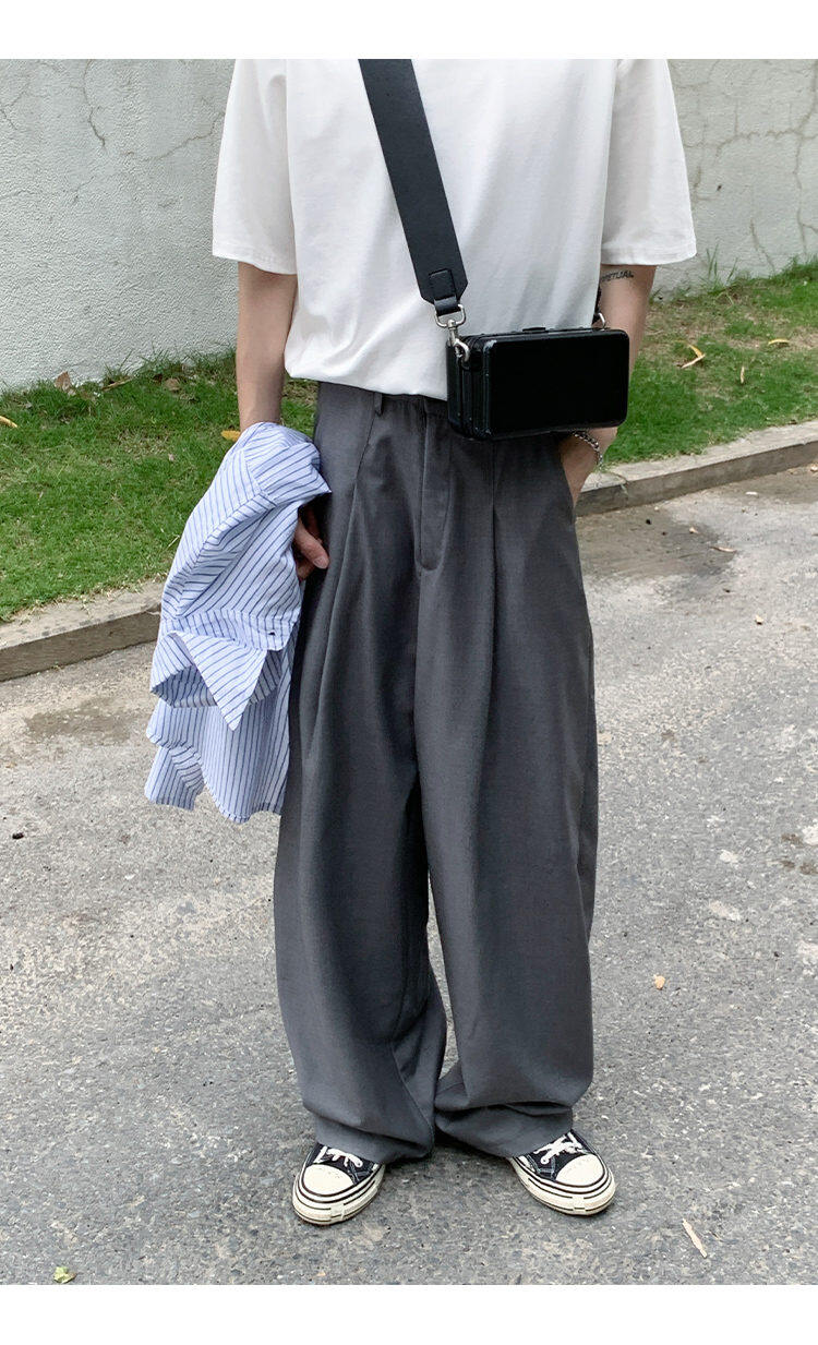 Wide Tuck Slacks