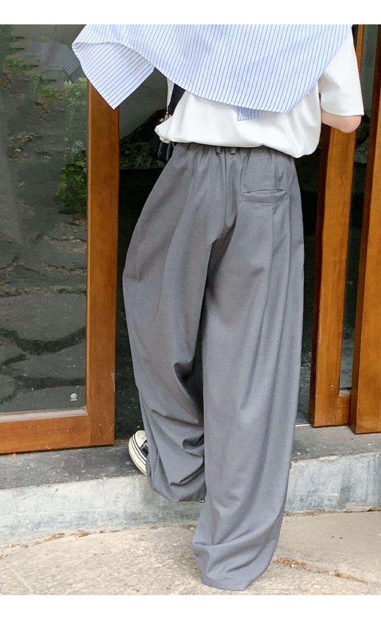 Wide Tuck Slacks