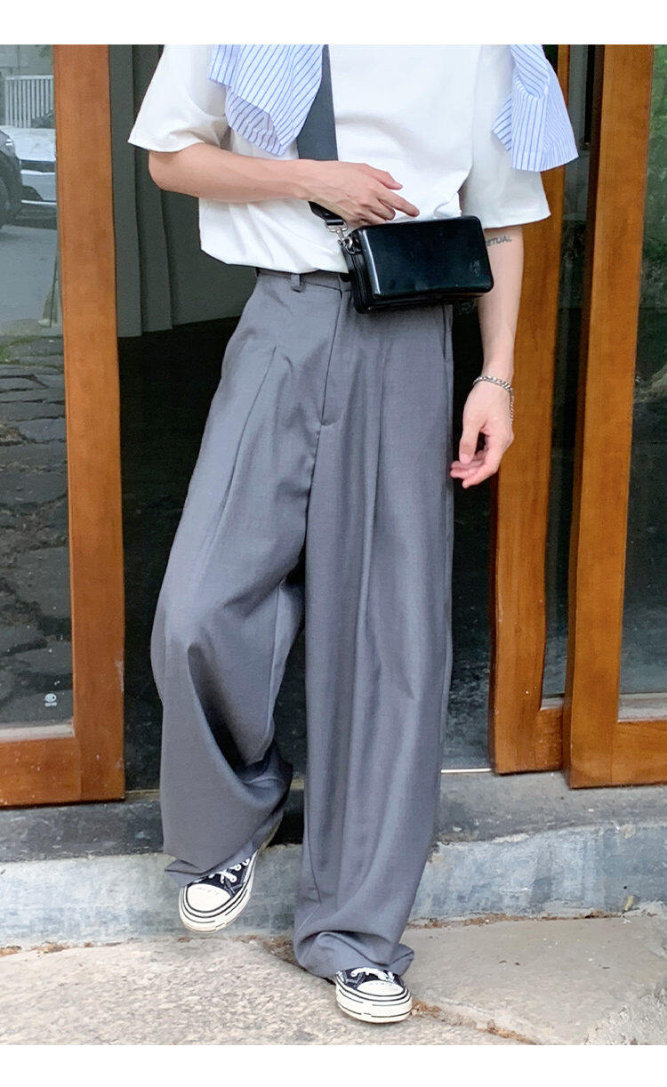 Wide Tuck Slacks