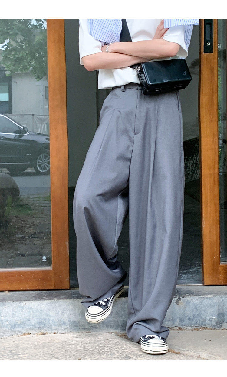 Wide Tuck Slacks