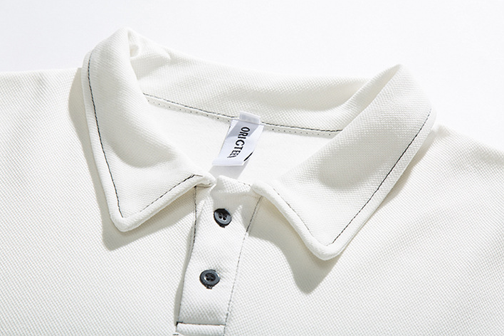 Contrast Stitch Oversized Polo Shirt