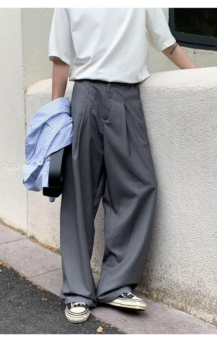 Wide Tuck Slacks