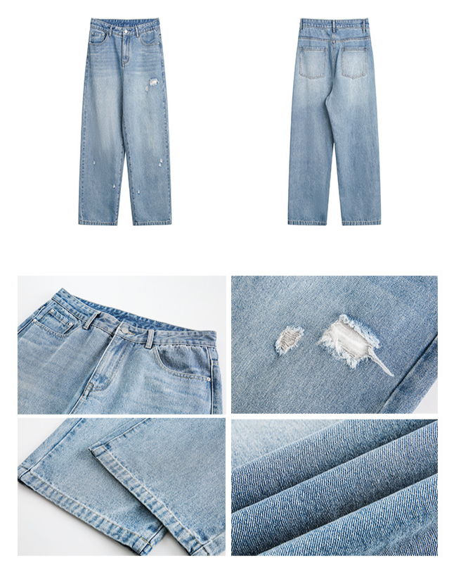 "Washed Wanderers" Vintage Loose Denim