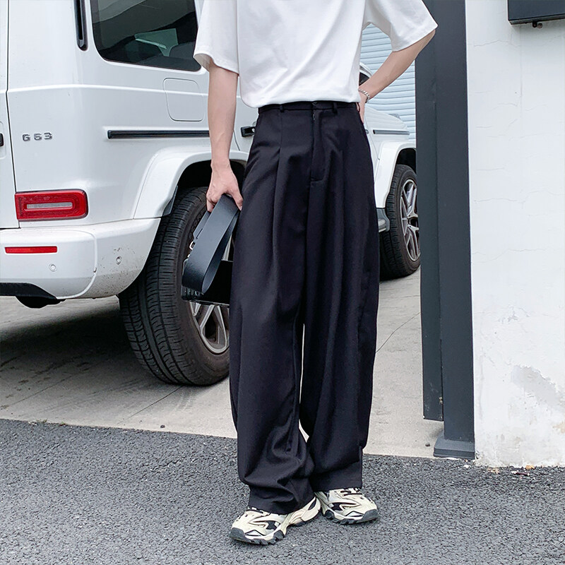 Wide Tuck Slacks