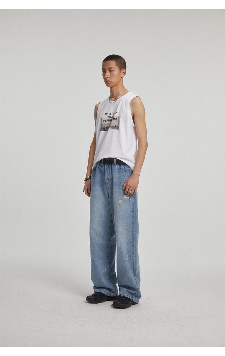"Washed Wanderers" Vintage Loose Denim