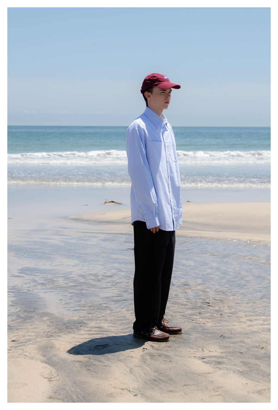 Ocean Breeze Stripe Panel Shirt