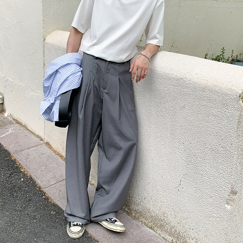 Wide Tuck Slacks