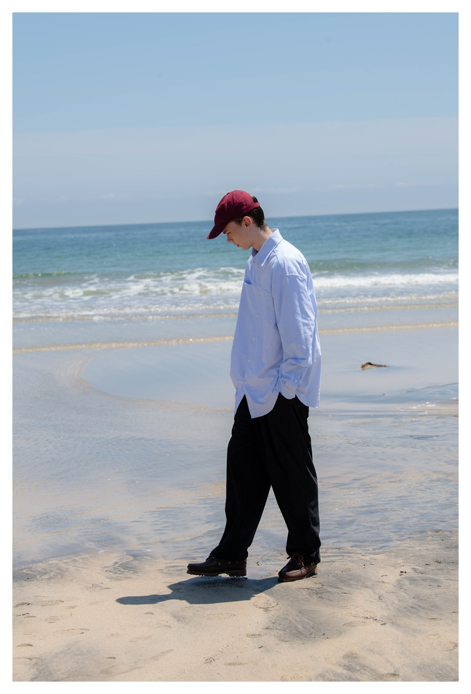 Ocean Breeze Stripe Panel Shirt