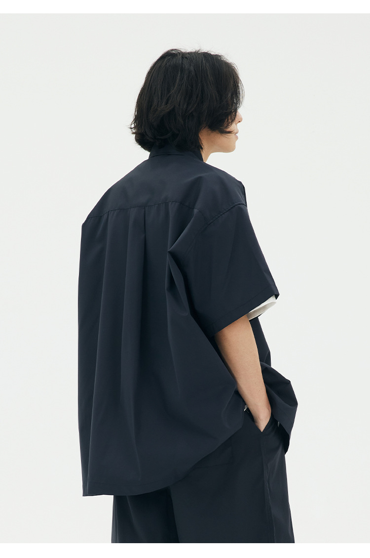 Boxy Utility Pocket Short-Sleeve Shirt