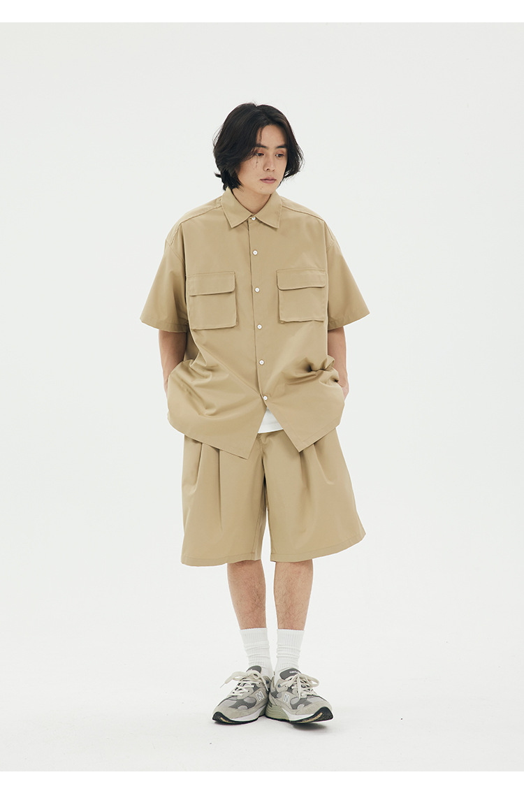 Boxy Utility Pocket Short-Sleeve Shirt