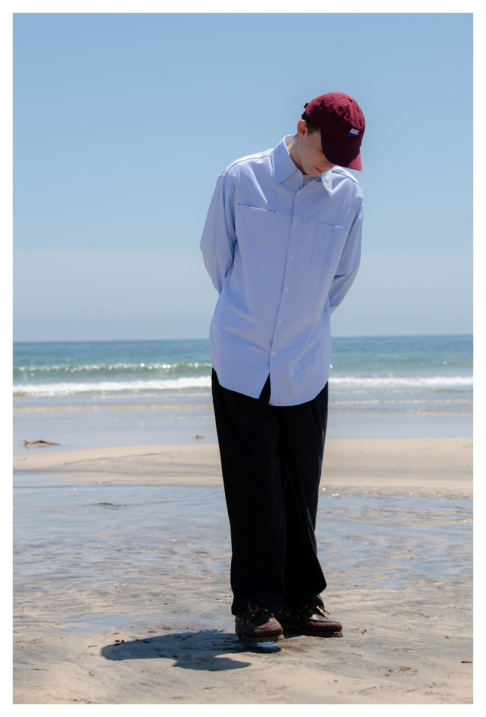 Ocean Breeze Stripe Panel Shirt