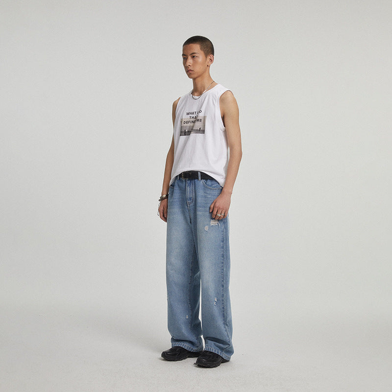 "Washed Wanderers" Vintage Loose Denim