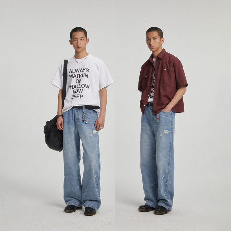 "Washed Wanderers" Vintage Loose Denim
