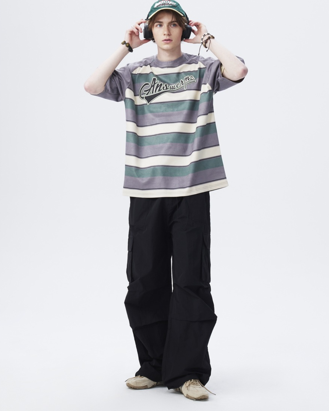 Retro Collegiate Stripe Raglan Tee