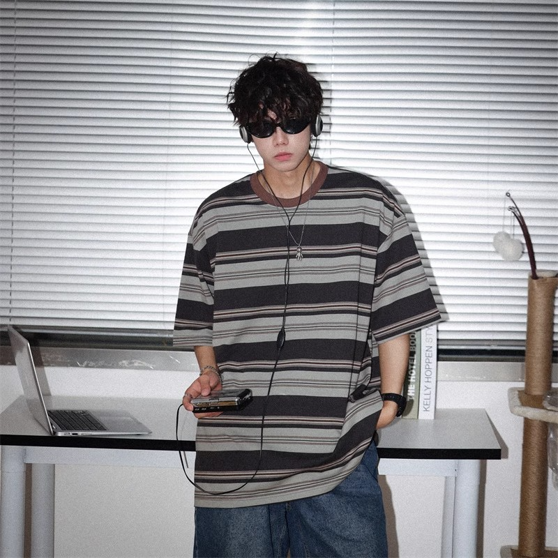 Retro Border Oversized Tee