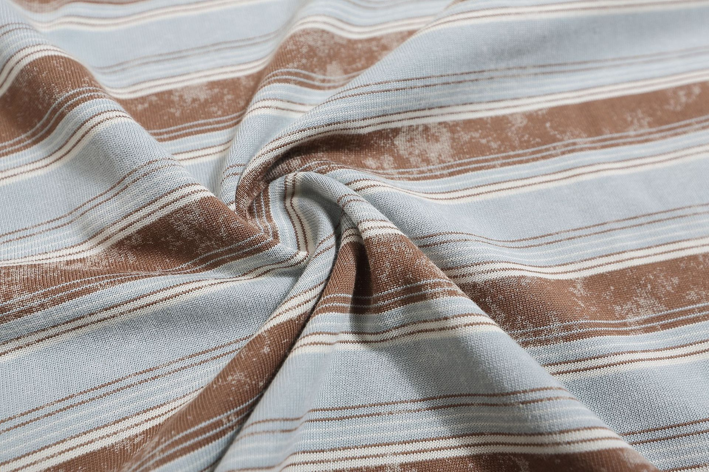Lace-Up Striped Polo Shirt with Embroidered Pocket