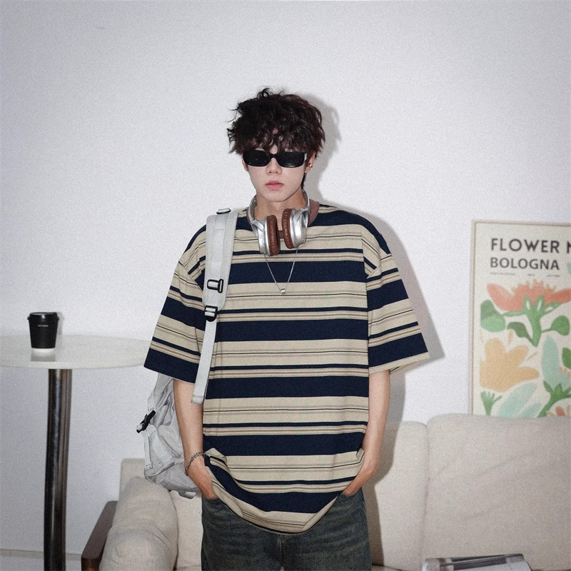 Retro Border Oversized Tee