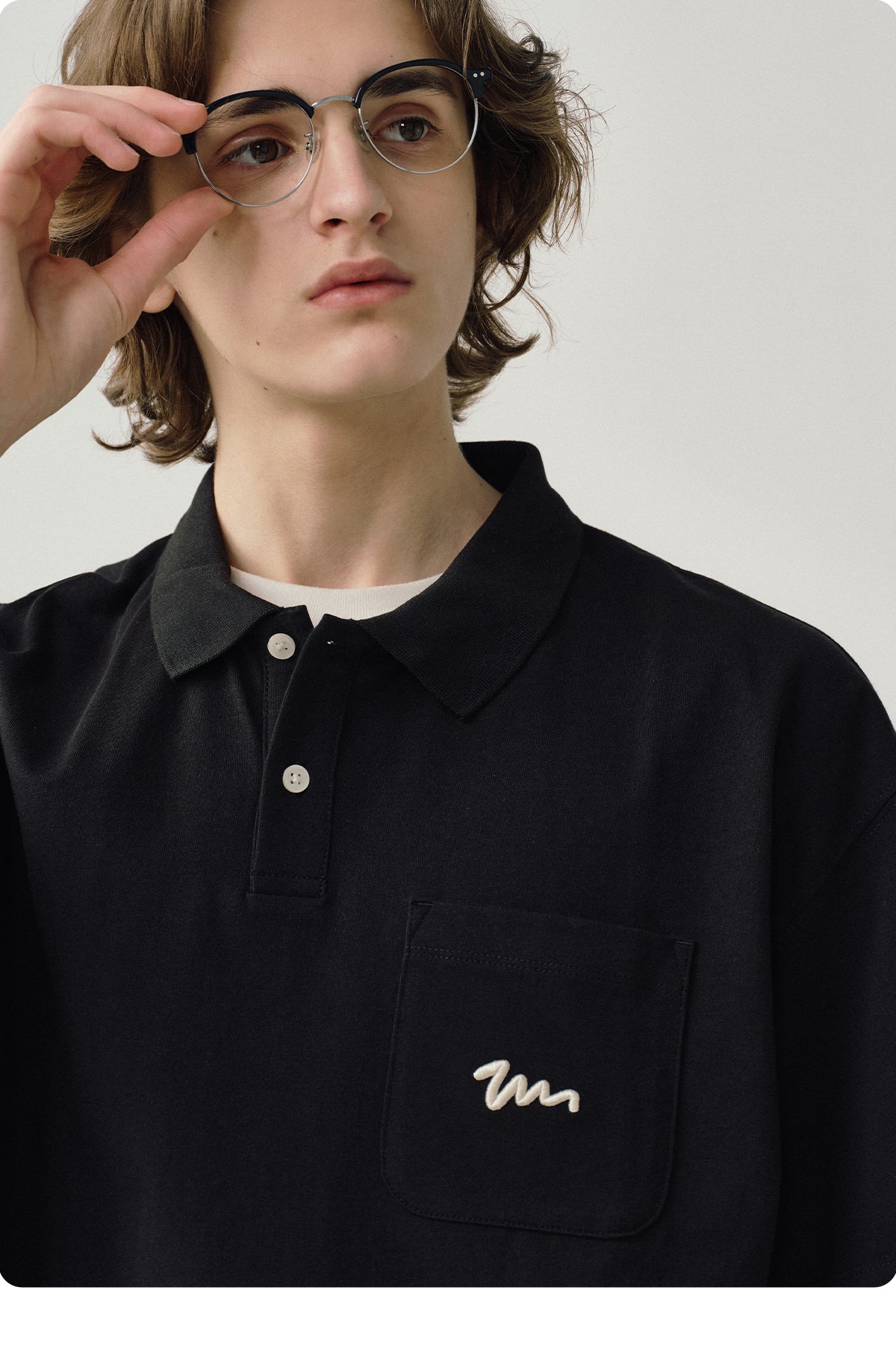Embroidered Pocket Polo Shirt