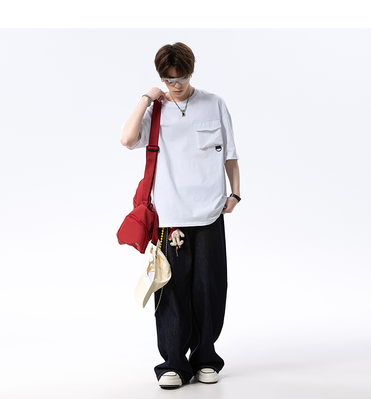 Tech Utility Pocket Oversized Tee