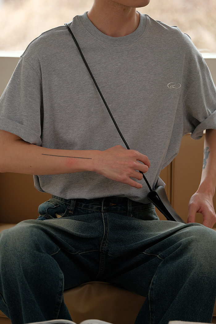 Minimal Embroidered Logo Tee