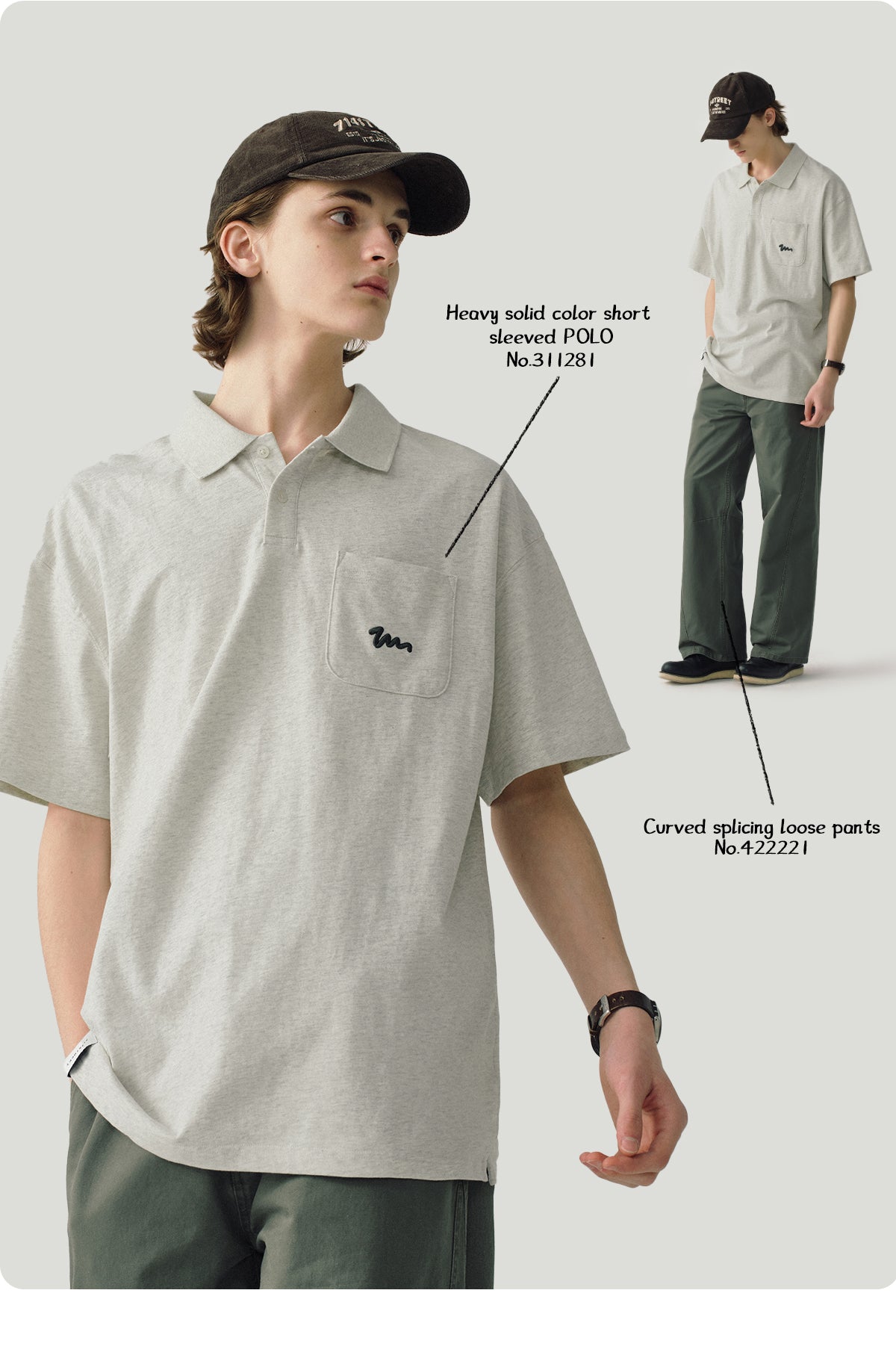 Embroidered Pocket Polo Shirt