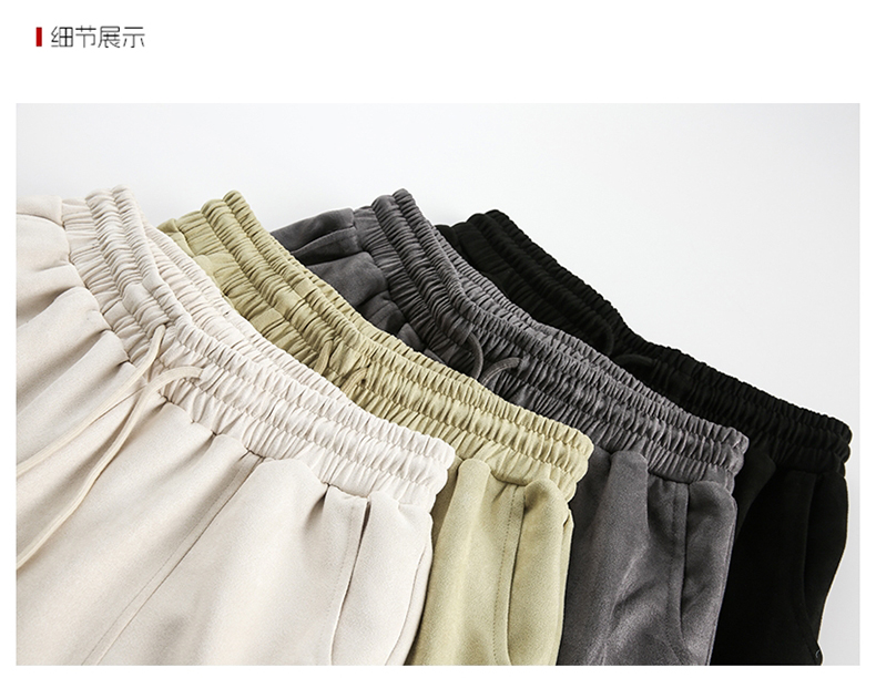 Velour Relaxed Wide-Leg Pants