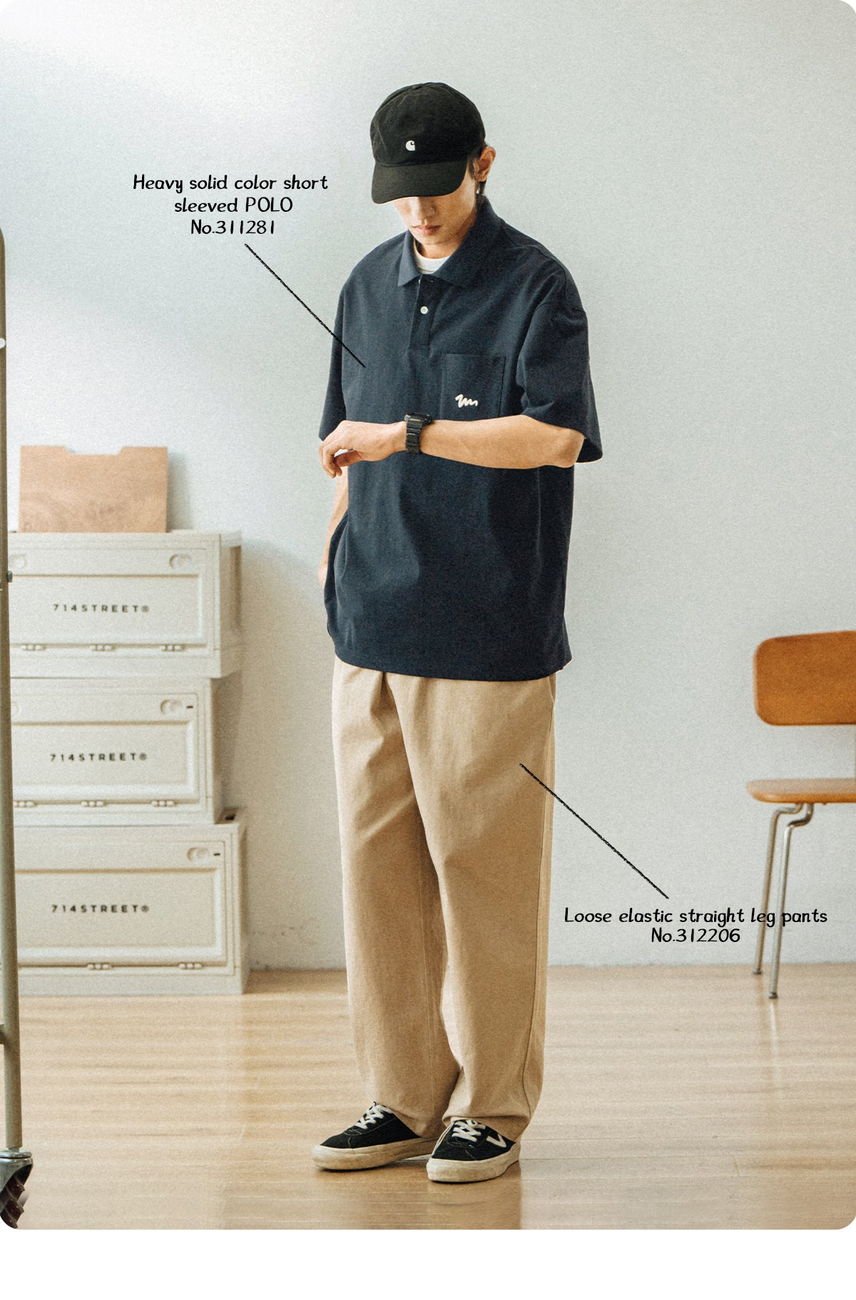 Embroidered Pocket Polo Shirt