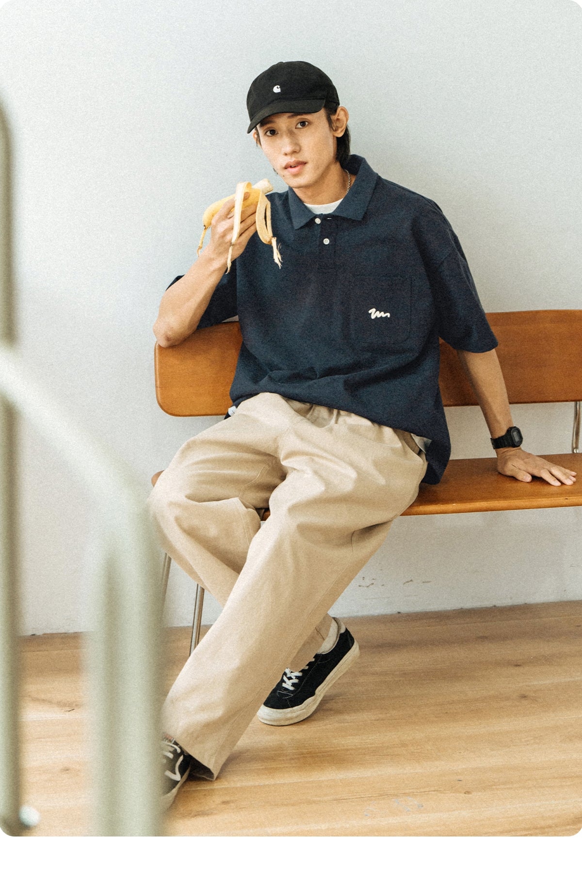 Embroidered Pocket Polo Shirt