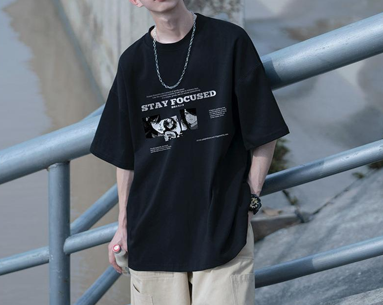 Anime Frame Graphic Oversized Tee