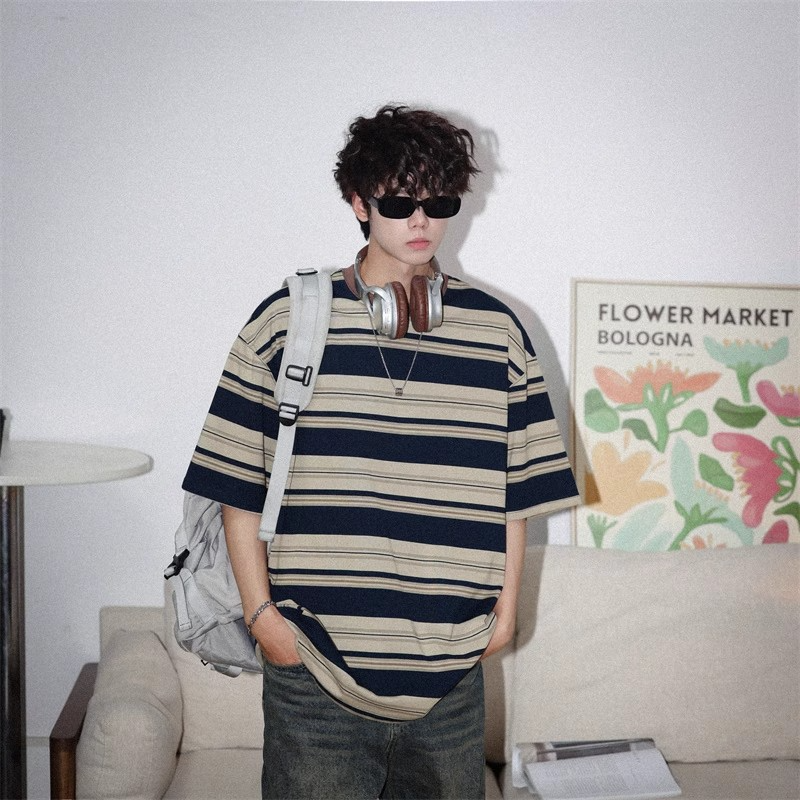 Retro Border Oversized Tee