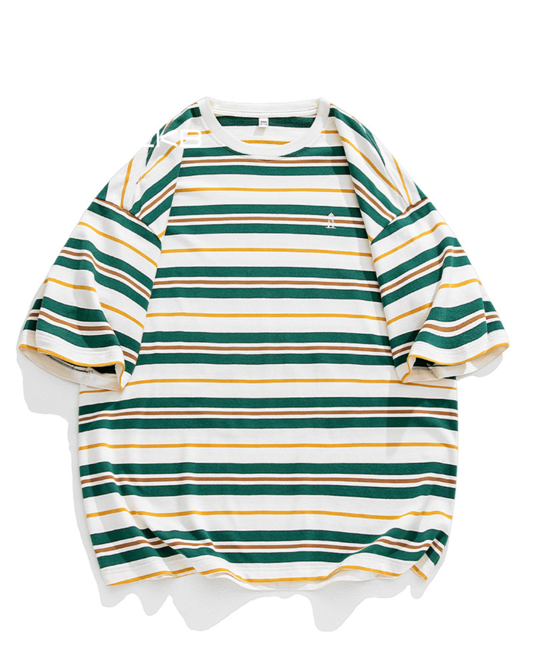 Retro Border Loose Fit Striped Tee