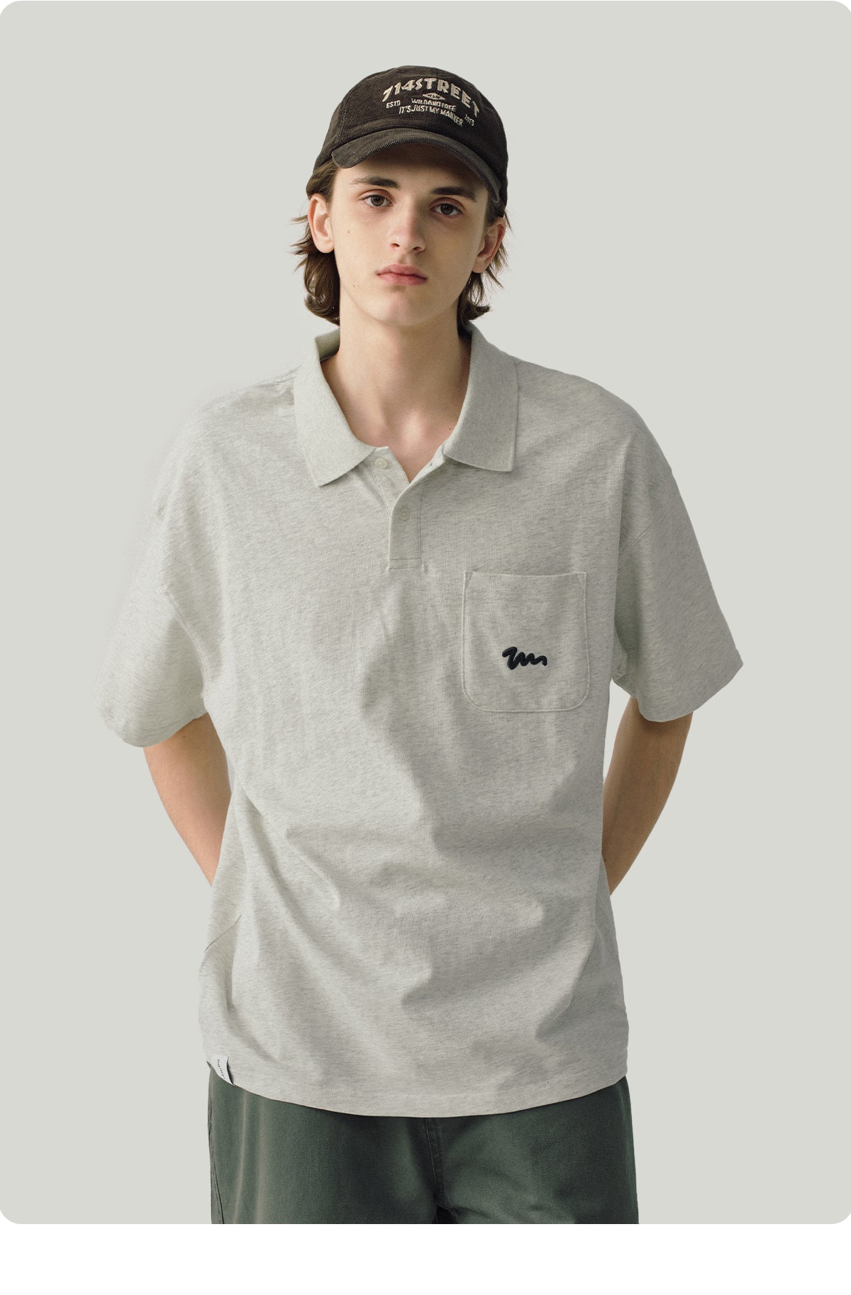 Embroidered Pocket Polo Shirt