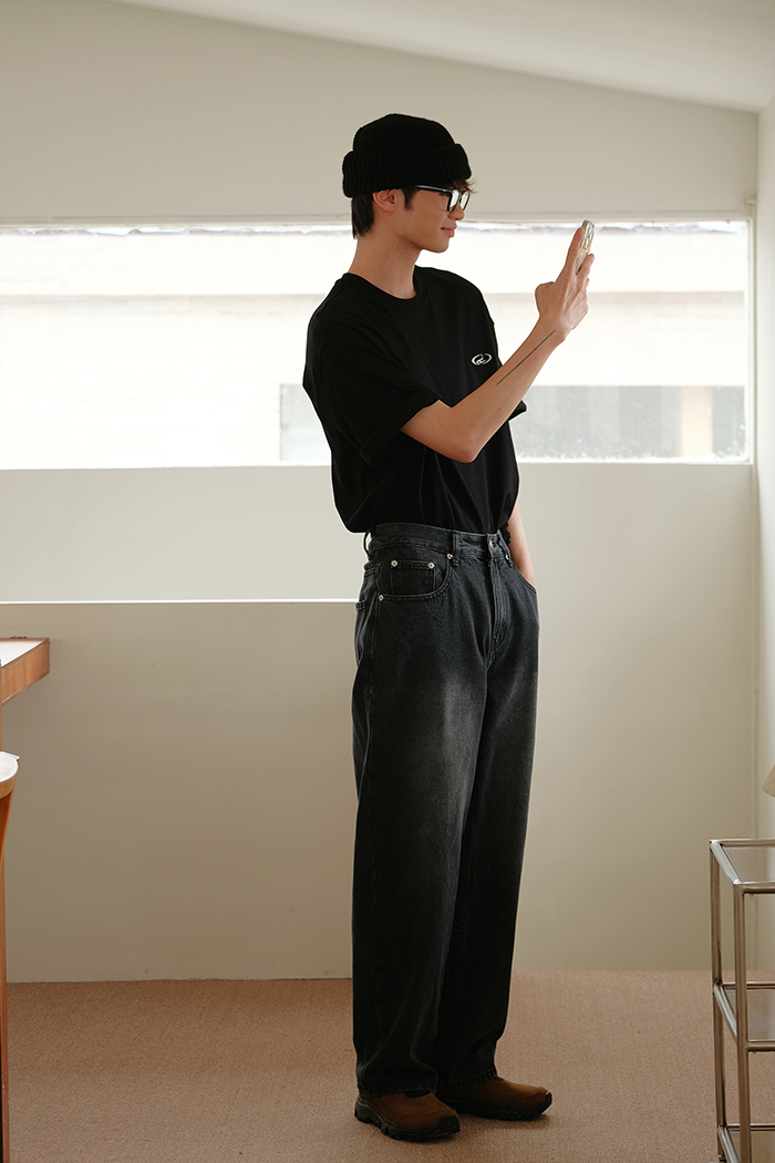 Minimal Embroidered Logo Tee