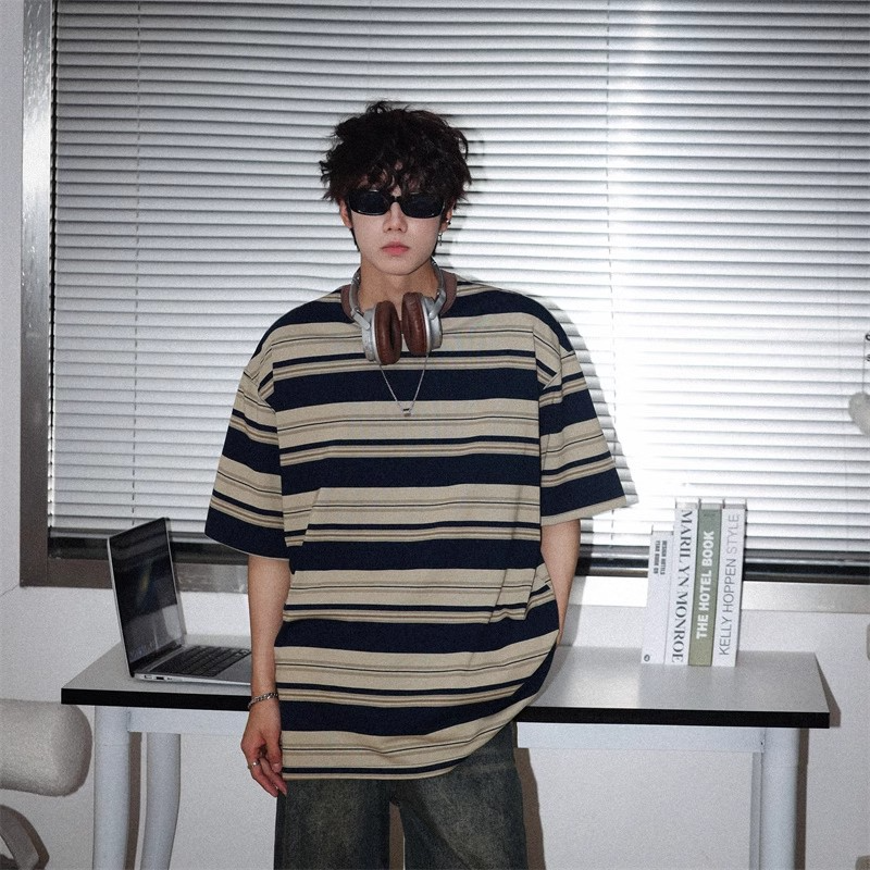Retro Border Oversized Tee