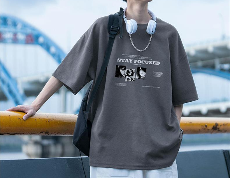 Anime Frame Graphic Oversized Tee