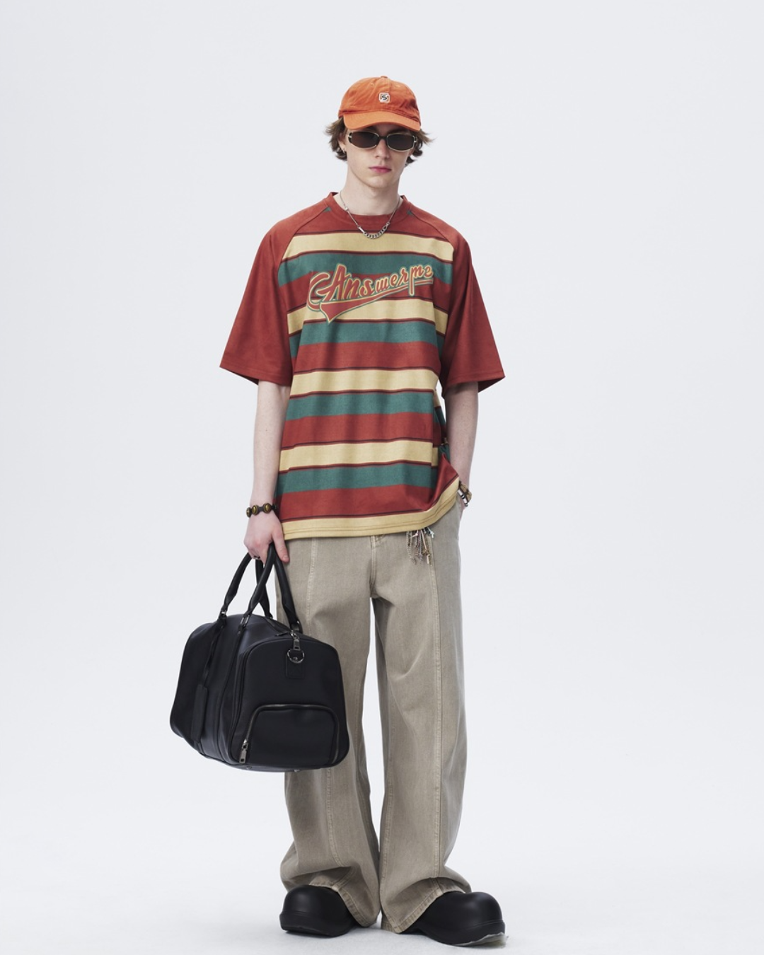 Retro Collegiate Stripe Raglan Tee