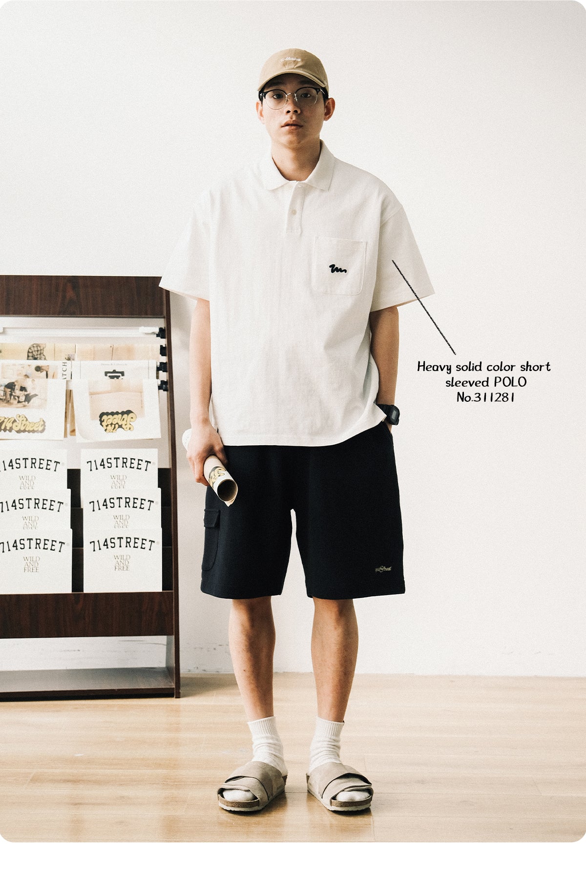 Embroidered Pocket Polo Shirt