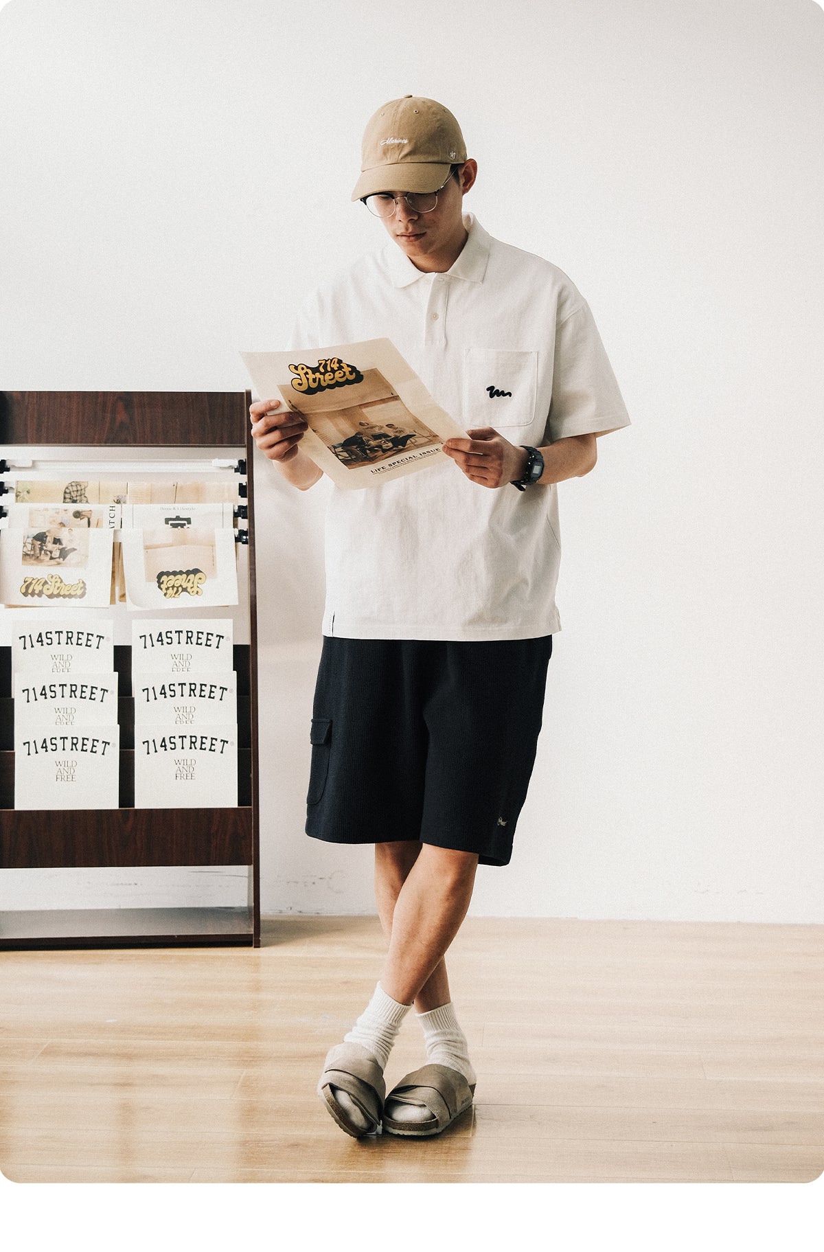 Embroidered Pocket Polo Shirt