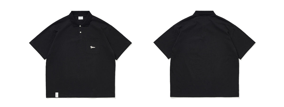 Embroidered Pocket Polo Shirt