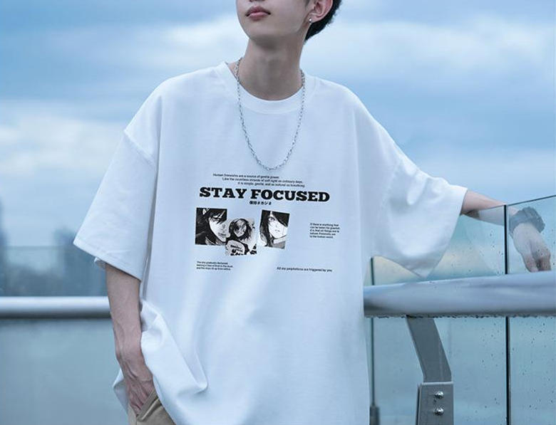 Anime Frame Graphic Oversized Tee