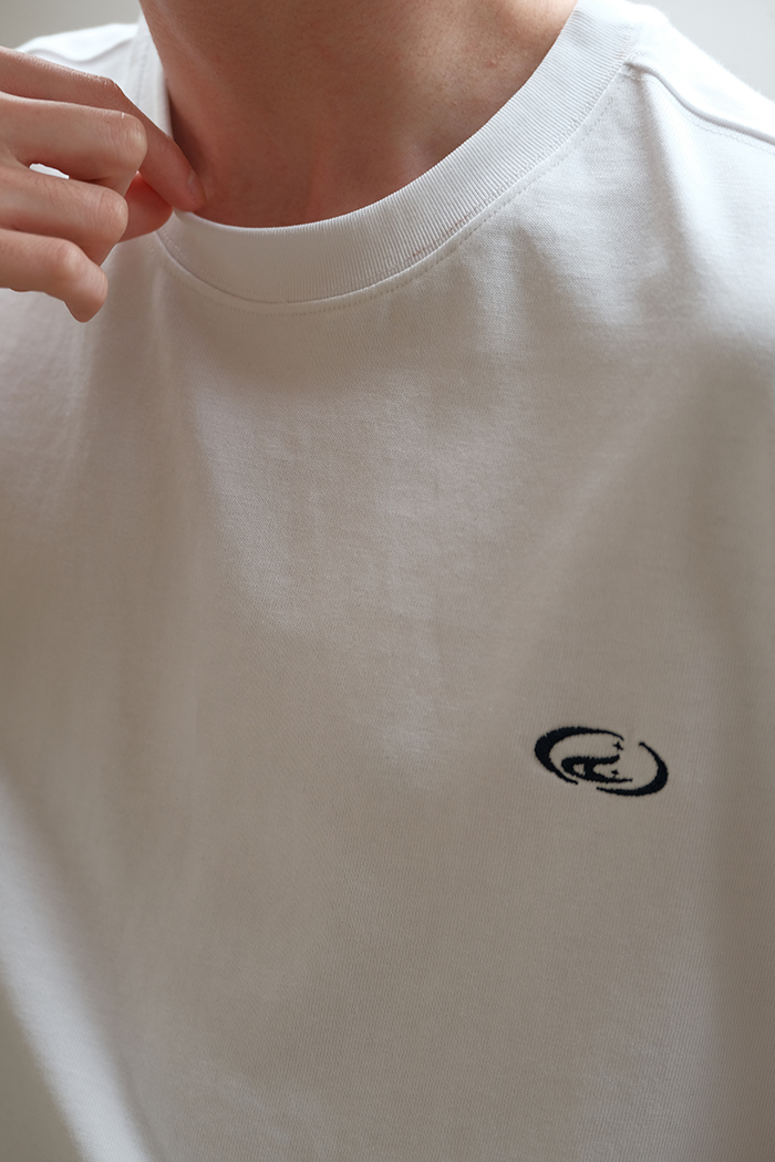 Minimal Embroidered Logo Tee