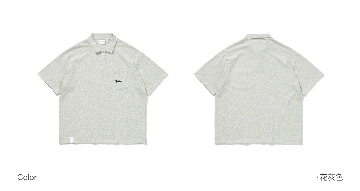 Embroidered Pocket Polo Shirt
