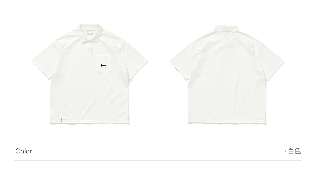 Embroidered Pocket Polo Shirt