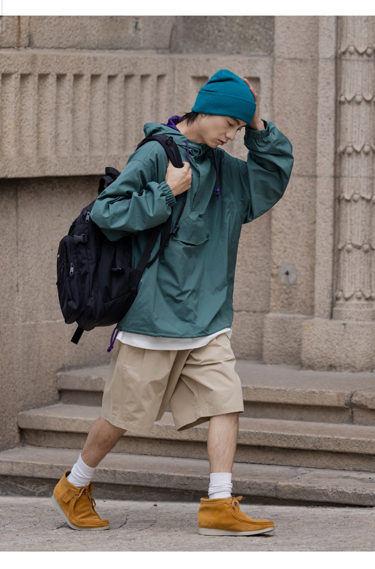 Color-Blocked Pullover Mountain Parka