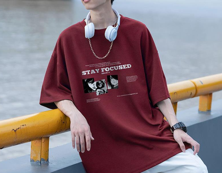 Anime Frame Graphic Oversized Tee